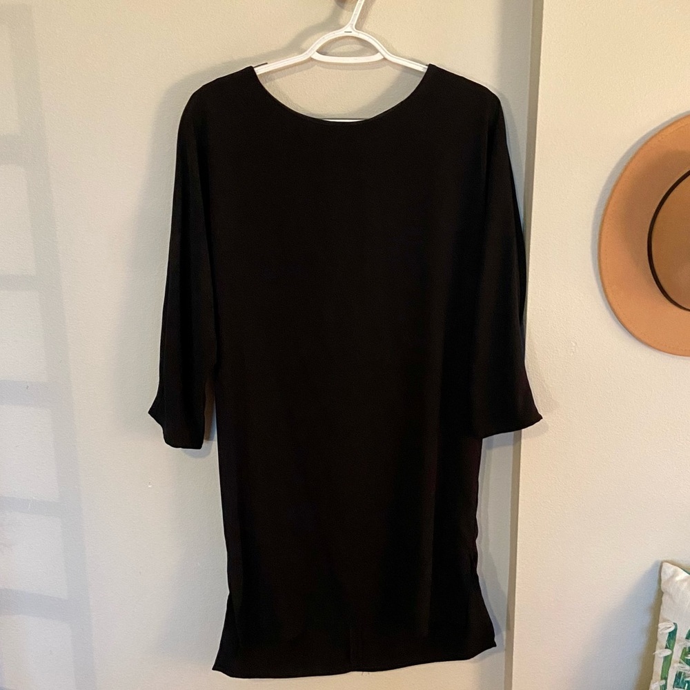 Black Mid Sleeve Dress